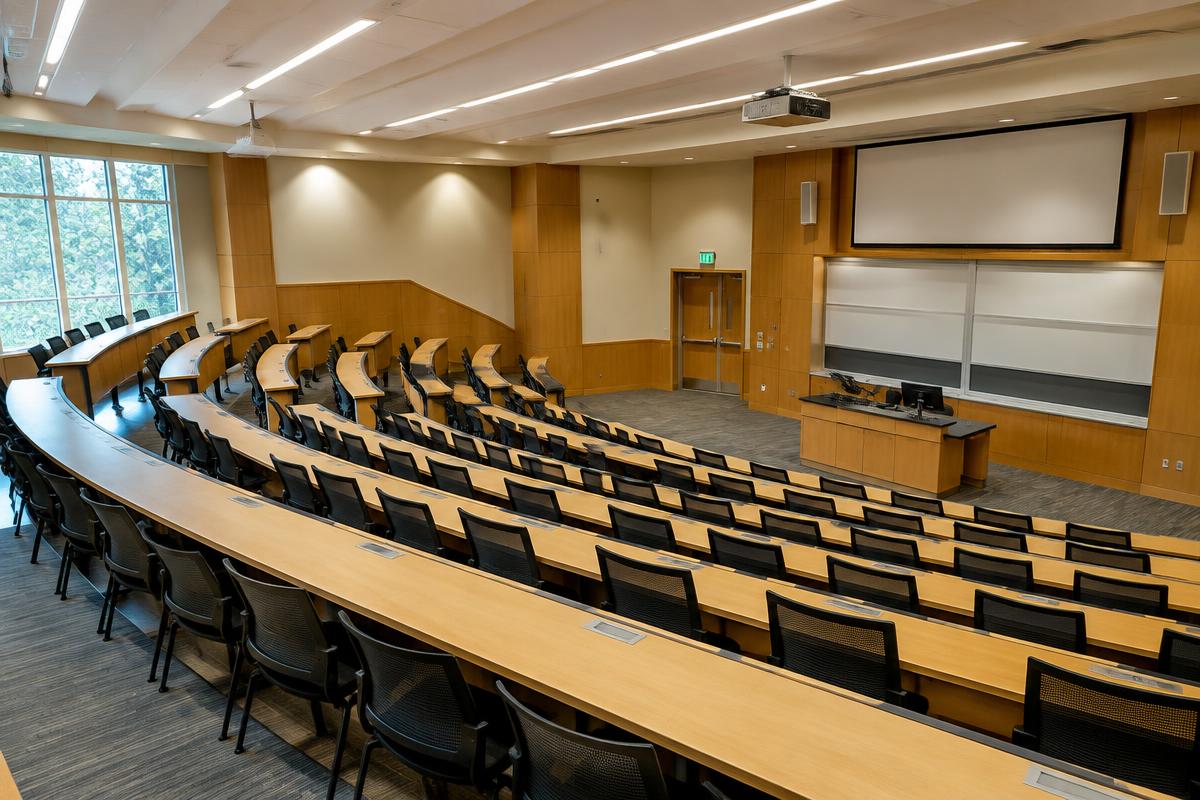 Spotless lecture hall